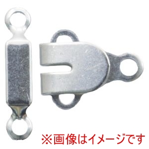 日本紐釦貿易 Nippon Chuko 日本紐釦貿易 カギホック 巾12×18mm 100組入 検針器対応 白 FK507-00-100