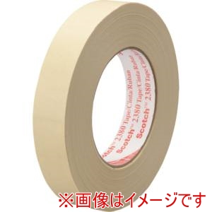 スリーエム 3M スリーエム 2380 24X55 スコッチ クレープマスキングテープ 2380 24mmX55m 薄黄色 36巻 メーカー直送 代引不可 北海道沖縄離島不可