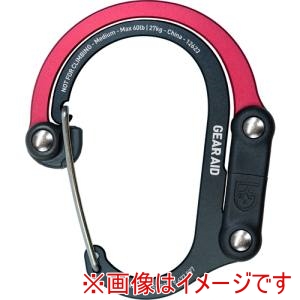 Gear Aid Gear Aid 210013-922 カラビナ型フック ヒーロークリップ ミディアム レッド