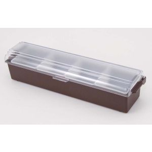 トレックス トレックス コンジメントディスペンサー ワイド 4個入 ブラウン 4745