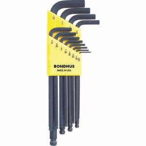 ボンダス BONDHUS ボンダス BLX12 ボールポイント L-レンチ ロング インチ セット12本組 0.050-5/16 BONDHUS