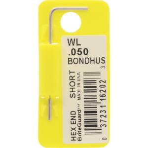ボンダス BONDHUS ボンダス WL0.050 六角L-レンチ ショート 0.050インチ BONDHUS