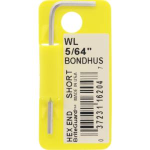 ボンダス BONDHUS ボンダス WL5/64 六角L-レンチ ショート 5/64インチ BONDHUS