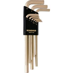 ボンダス BONDHUS ボンダス HLX9MG 六角L-レンチ ロング ゴールド セット9本組 1.5-10mm BONDHUS