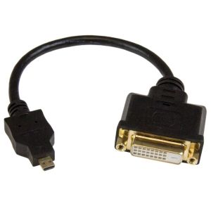 スターテックドットコム StarTech.com スターテック ZU200QV Micro HDMI - DVI-D 変換ケーブル 20cm マイクロHDMI オス - DVI-D メス