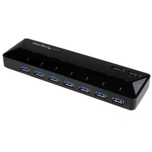 スターテックドットコム StarTech.com スターテック ZU201HM 7ポート USB 3.0ハブ 急速充電専用ポート搭載 2ポート x 2.4A USBバッテリ充電 BC 仕様1.2準拠
