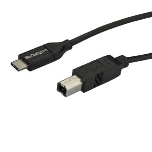 スターテックドットコム StarTech.com スターテック ZU202FH USB-C-USB-Bケーブル 2m USB 2.0準拠 USB Type-C オス -USB B オス