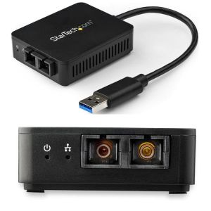 スターテックドットコム StarTech.com スターテック ZU201NS USB 3.0 - 光ファイバー変換アダプタ 1000Base-SX 2芯SCコネクタ マルチモード