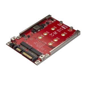 スターテックドットコム StarTech.com スターテック ZU201LL デュアルM.2ドライブ - SATA変換アダプタ 2.5インチドライブベイ対応 RAID SATA 3.0 6Gbps