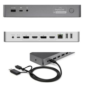 スターテックドットコム StarTech.com スターテック ZU20255 ドッキングステーション USB Type-C USB 3.0対応 デュアル4Kディスプレイ 60W PD