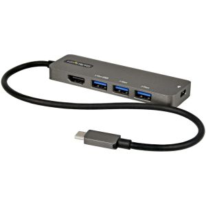 スターテックドットコム StarTech.com スターテック ZU202EV USB Type-C マルチ変換アダプター USB-C-HDMI 4K60Hz 100W PD USBポート x4