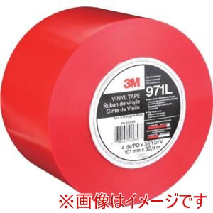 スリーエム 3M スリーエム 971L RD 101X32 超高耐久ラインテープ 971L 赤 101.6mm×32.9m