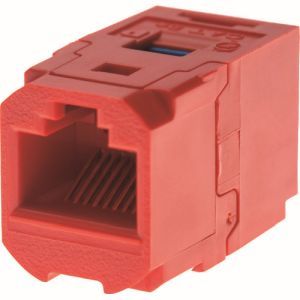 パンドウイット PANDUIT パンドウイット CC688RD カテゴリ6 JJアダプタ RJ45中継用ジャック 赤