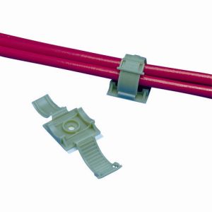 パンドウイット PANDUIT パンドウイット ARC.68-A-C14 固定具 クリンチャー 粘着テープ付き テレホングレー 100個入