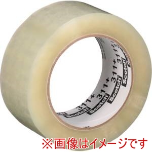 スリーエム 3M スリーエム 311 PLUS TRA 48X100 OPP包装用 低温用強粘着テープ 311+ 透明 48mmX100m