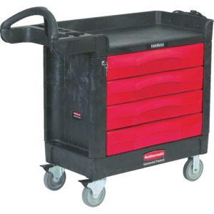 "ラバーメイド Rubbermaid ラバーメイド 45138807 樹脂製ワゴン""トレードマスター"" メーカー直送 代引不可 沖縄離島不可"