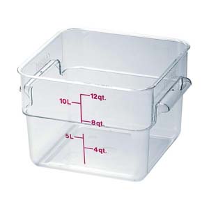 キャンブロ CAMBRO キャンブロ 12SFSCW 角型 フードコンテナー 11.4L クリアー CAMBRO