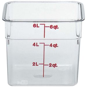 キャンブロ CAMBRO キャンブロ 6SFSCW 角型 フードコンテナー クリアー 033242 CAMBRO
