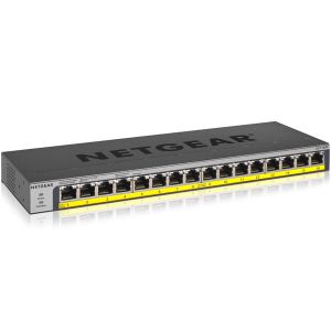 ネットギア NETGEAR ネットギア GS116PP-100AJS アンマネージ スイッチングハブ 16ポート PoE+ 16ポート 183W 卓上型コンパクト ギガビット
