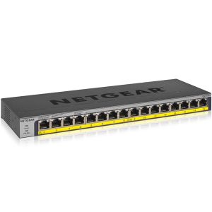ネットギア NETGEAR ネットギア GS116LP-100AJS アンマネージ スイッチングハブ 16ポート PoE+ 16ポート 76W FlexPoE対応