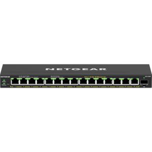 ネットギア NETGEAR ネットギア GS316EP-100JPS 卓上型コンパクト アンマネージプラス スイッチングハブ ギガ15ポート SFP 1スロット PoE+対応