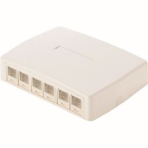パンドウイット PANDUIT パンドウイット JOQ6H600 CAT6スプリングシャッター付きローゼットキット 6個口 白 JOQ6BH600 10個 メーカー直送 代引不可 北海道沖縄離島不可