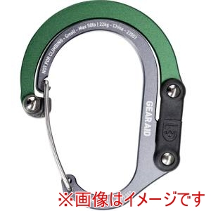 Gear Aid Gear Aid 210012-906 カラビナ型フック ヒーロークリップ スモール フォレストグリーン