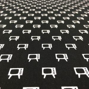ROBERT KAUFMAN ROBERT KAUFMAN USA5 LET ME ENTERTAIN YOU BLACK 100cm×110cm幅 USAコットン 直送 代引北海道沖縄離島不可