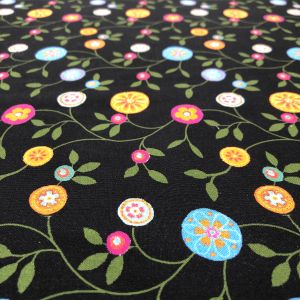 BENARTEX BENARTEX USA1066 FOLKTOWN CATS 100cm×110cm幅 輸入生地 USAコットン メーカー直送 代引不可 北海道沖縄離島不可