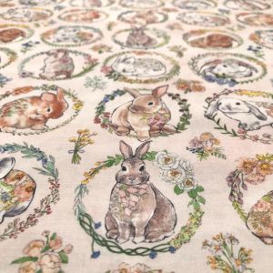 ROBERT KAUFMAN ROBERT KAUFMAN USA1134 BUNNY LANE 100cm×110cm幅 輸入生地 USAコットン メーカー直送 代引不可 北海道沖縄離島不可