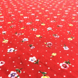 moda moda USA65 ROSE PARADE CONFETTI FLOWERS/RED 50cm×110cm幅 輸入生地 USAコットン メーカー直送 代引不可 北海道沖縄離島不可