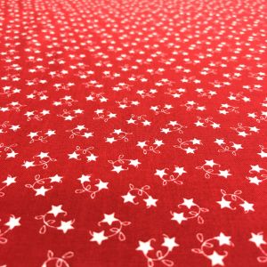 moda moda USA66 WINTER WONDERLAND STAR VINE/RED WARK 50cm×110cm幅 輸入生地 USAコットン メーカー直送 代引不可 北海道沖縄離島不可