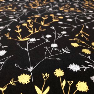 HOFFMAN HOFFMAN USA712 METALLIC FLOWER 50cm×110cm幅 輸入生地 USAコットン メーカー直送 代引不可 北海道沖縄離島不可