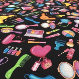 QUILTING TREASURES FABRICS QUILTING TREASURES FABRICS USA1145 HAIR & MAKEUP TOSS 50cm×110cm幅 メーカー直送