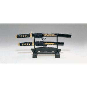 大澤刀剣 大澤刀剣 SW-1520DR 模造刀 ミニミニ竜 3点セット 紺