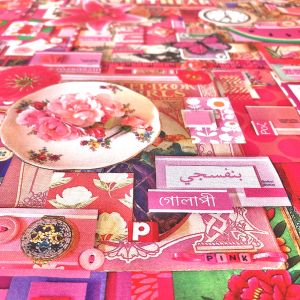 NORTHCOTT NORTHCOTT CAN003 COLOR COLLAGEII PINK 100cm×110cm幅 カナダ輸入生地 メーカー直送 代引不可 北海道沖縄離島不可