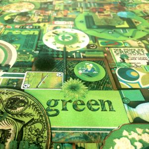 NORTHCOTT NORTHCOTT CAN008 COLOR COLLAGEII GREEN 100cm×110cm幅 カナダ輸入生地 メーカー直送 代引不可 北海道沖縄離島不可