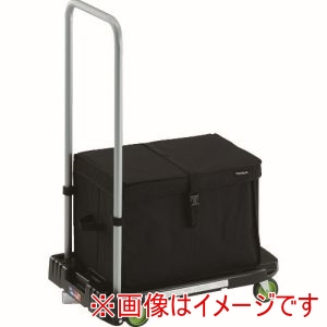 トラスコ TRUSCO トラスコ AC-1-BK-S-THB 樹脂台車 アクロキャリー 600X390 ブラック ストッパー付 THブレーキ付 メーカー直送 代引不可 北海道沖縄離島不可
