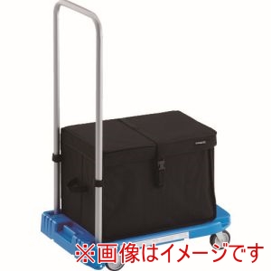 トラスコ TRUSCO トラスコ AC-1-B-THB 樹脂台車 アクロキャリー 600X390 ブルー THB付 メーカー直送 代引不可 北海道沖縄離島不可