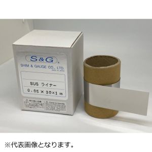 シム＆ゲージ シム&ゲージ S-0.01X30X1M SUSライナー 細幅 S-0.01X30X1M メーカー直送 代引不可 北海道沖縄離島不可