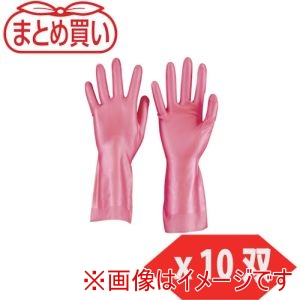 トラスコ TRUSCO トラスコ DPM-5494-P-M-10P まとめ買い 天然ゴム手袋 中厚手タイプ ピンク Mサイズ 10双 メーカー直送 代引不可 北海道沖縄離島不可