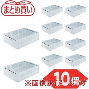 トラスコ TRUSCO トラスコ TPO-462-TM-10P まとめ買い オリコン TPO型 折りたたみコンテナ TP規格 53L 透明 10個 メーカー直送 代引不可 北海道沖縄離島不可