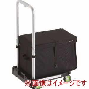 トラスコ TRUSCO トラスコ WP-2G-BK-THB 樹脂台車 カルティオミニ weego 省音車輪 ブラック THB付 メーカー直送 代引不可 北海道沖縄離島不可