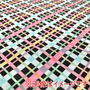 BENARTEX BENARTEX USA1225 Happy Plaid Black 50cm×110cm メーカー直送 代引不可 北海道沖縄離島不可