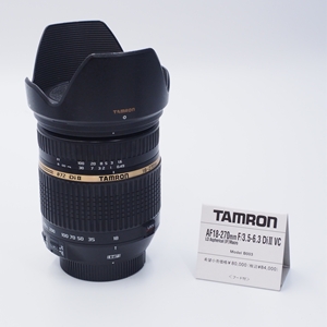 TAMRON 中古 AF18-270mm F3.5-6.3 Di II VC LD Aspherical [IF] MACRO (B003) Fマウント Cランク 037167
