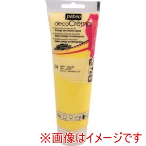 ペベオ Pebeo ペベオ 89004 デコクリーム 120mlマット イエロー Pebeo