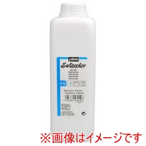 ペベオ Pebeo ペベオ 293010 布用水性アクリル絵具セタカラー不透明 1L チタニウムホワイト Pebeo