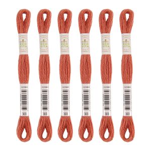 DMC DMC 刺しゅう毛糸 ECOVITA エコヴィータ ウールスレッド 1カセ 16m 同色6本入 col.303  DMC360-BOX-303