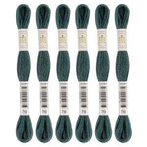 DMC DMC 刺しゅう毛糸 ECOVITA エコヴィータ ウールスレッド 1カセ 16m 同色6本入 col.710  DMC360-BOX-710