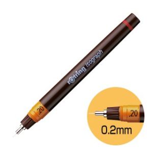 ロットリング rotring ロットリング 1903397 イソグラフ ドローイングペン 0.2mm バーガンディ rotring